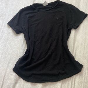 Plain Black Tee 11-12 Juniors